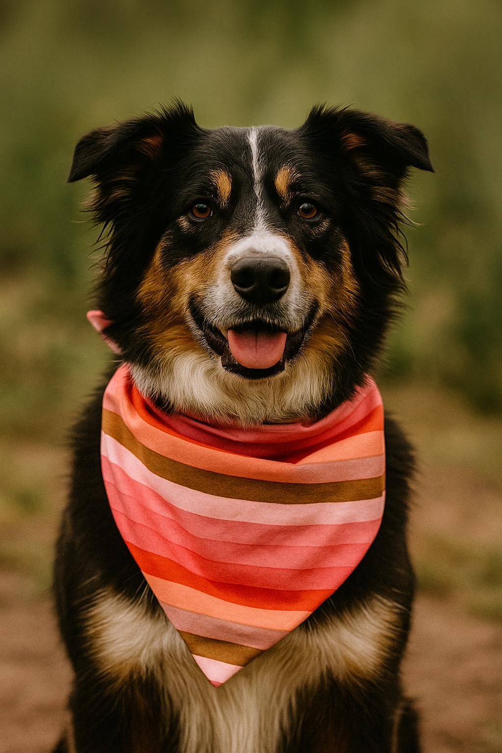 Boho Stripes Dog Bandana
